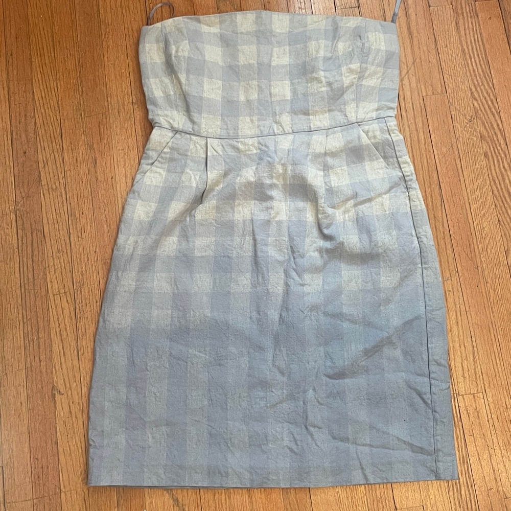 GAP New Strapless linen/cotton blend Dress-zise 8